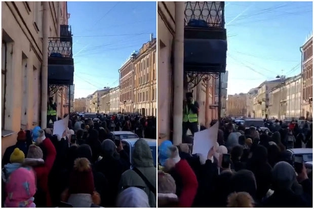 Протесты в Санкт-Петербурге: Украина нам не враг - ВИДЕО