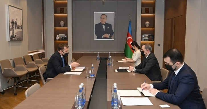 Джейхун Байрамов встретился с послом Словении в Азербайджане