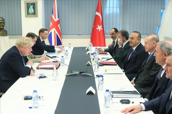Президент Эрдоган встретился с премьер-министром Великобритании Борисом Джонсоном
