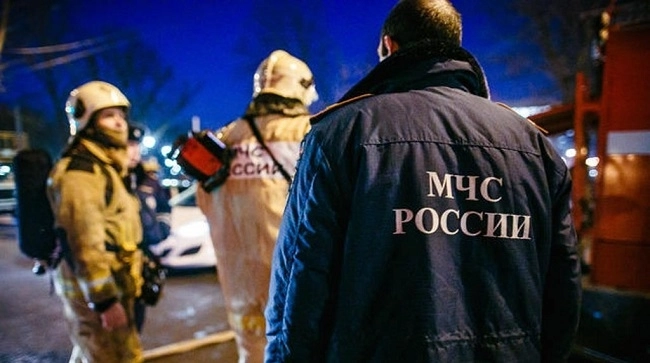 В Москве горит строящийся медцентр - ВИДЕО
