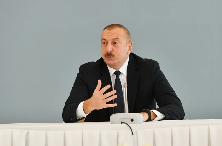 Ильхам Алиев: Они официально меняли названия азербайджанских городов на фальшивые армянские