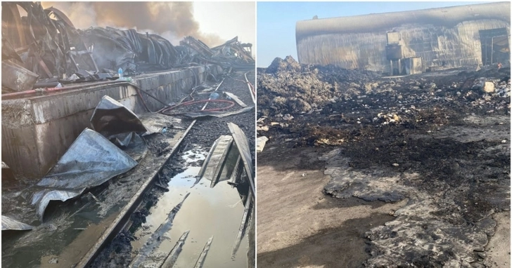МЧС опубликовало кадры с места пожара в Сумгайыте – ВИДЕО