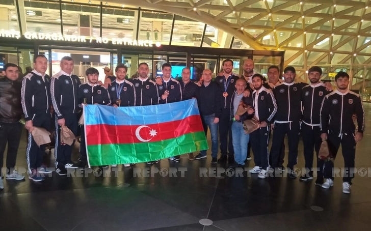 Азербайджанские дзюдоисты вернулись на Родину - ВИДЕО/ФОТО