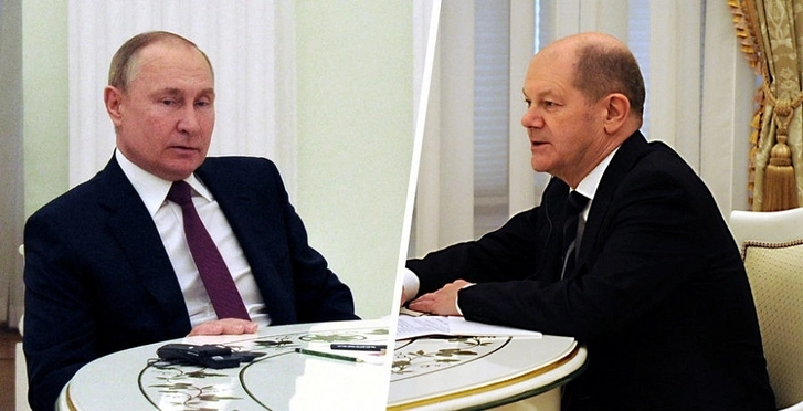 О чем говорили Путин и Шольц?