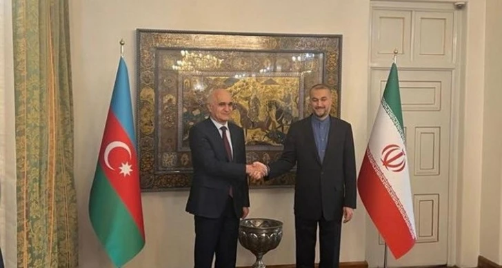 Шахин Мустафаев встретился с министром иностранных дел Ирана - ФОТО