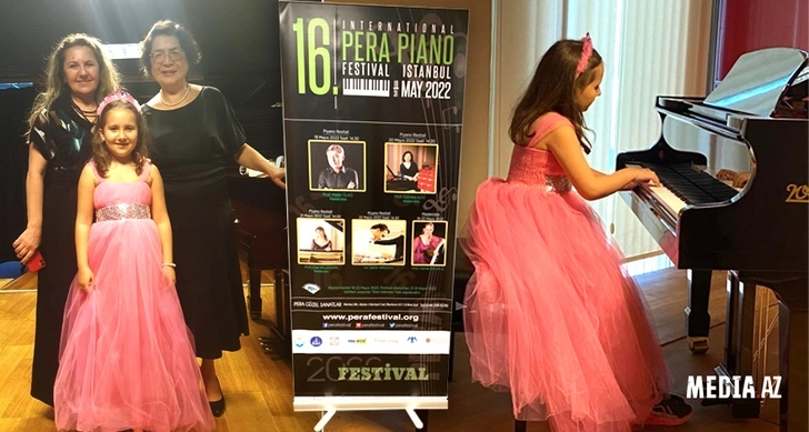 Айлин Талыбова заняла первое место на международном конкурсе и фестивале пианистов Pera Piano - ФОТО