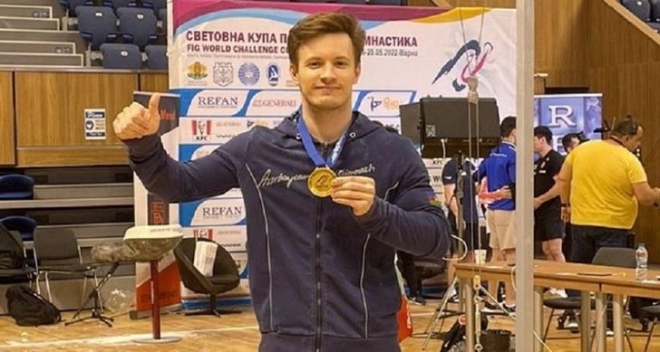 Азербайджанский гимнаст завоевал золотую медаль на Кубке мира в Болгарии