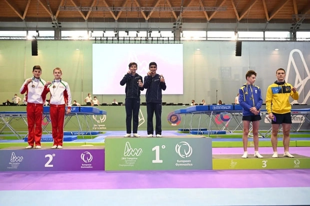 Азербайджанские гимнасты завоевали медали на ЧЕ в Италии - ФОТО