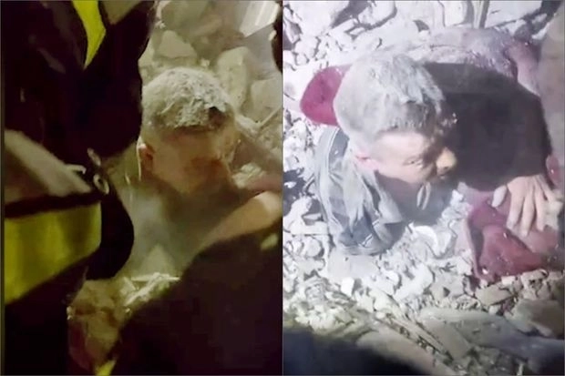 52-летнего мужчину извлекли из-под завалов разрушенного в результате обстрела здания в Харькове - ФОТО/ВИДЕО