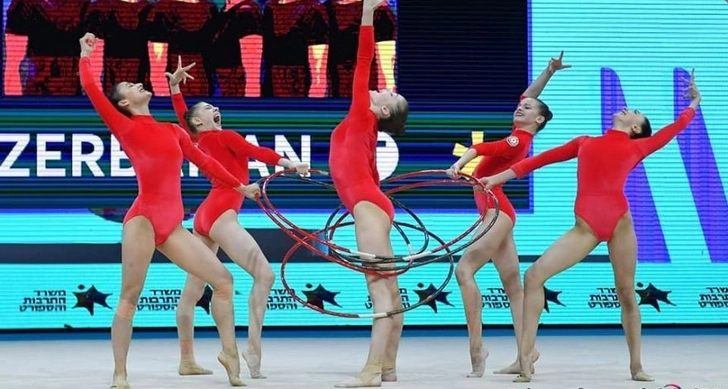 ЕВРО-2022: Групповая команда Азербайджана по художественной гимнастике завоевала еще две медали