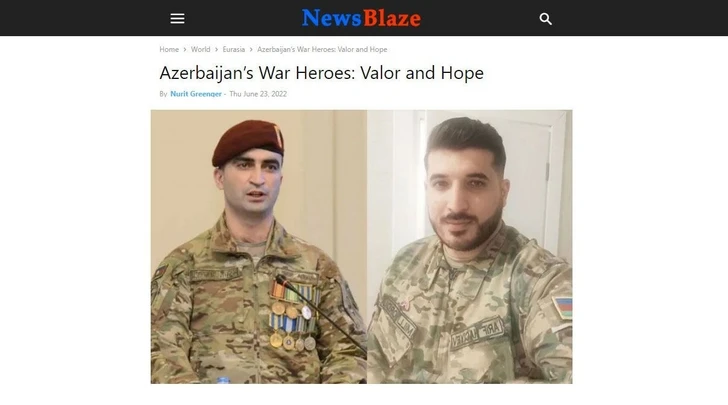 News Blaze: Правительство Азербайджана оказывает всестороннюю поддержку ветеранам Карабахской войны
