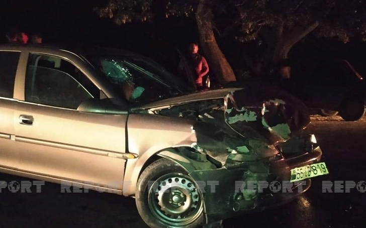 В Огузском районе столкнулись два автомобиля, есть пострадавшие - ФОТО