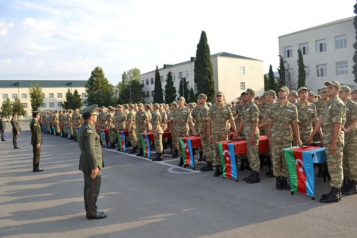 В азербайджанской армии состоялась церемония принятия военной присяги - ФОТО