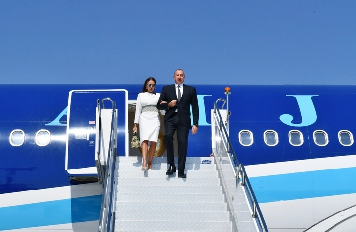 Ильхам Алиев и Мехрибан Алиева прибыли в ​​Турцию - ФОТО