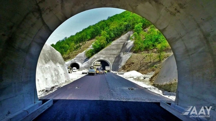 Строительство автодороги Ахмедбейли-Физули-Шуша продолжается быстрыми темпами - ФОТО