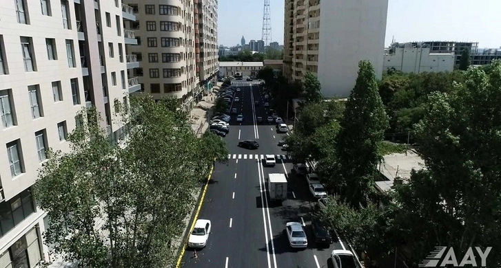 В Баку капитально отремонтирована еще одна улица - ВИДЕО