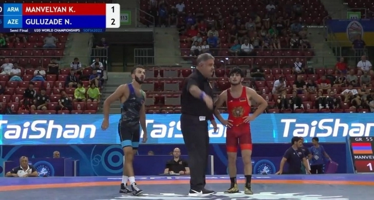 Азербайджанский борец победил армянина и вышел в финал чемпионата мира