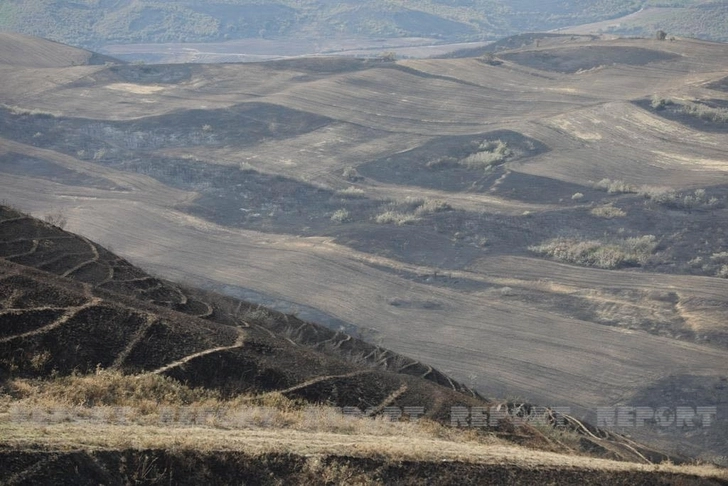 В некоторых селах Шабрана потушены пожары - ФОТО