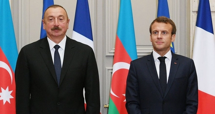 Ильхам Алиев обсудил с Макроном столкновения на азербайджано-армянской границе