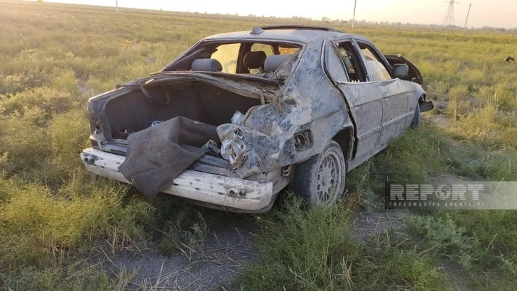 В результате ДТП в Кюрдамире пострадали два человека - ФОТО/ВИДЕО