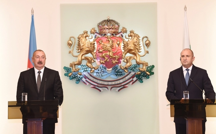 Президенты Азербайджана и Болгарии выступили с заявлениями для печати - ОБНОВЛЕНО/ФОТО/ВИДЕО