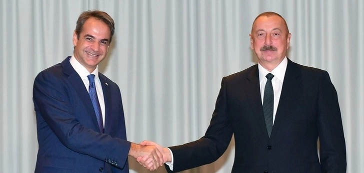 Ильхам Алиев встретился с премьер-министром Греции - ФОТО