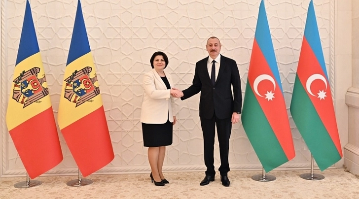 Президент Азербайджана встретился один на один с премьер-министром Молдовы - ФОТО