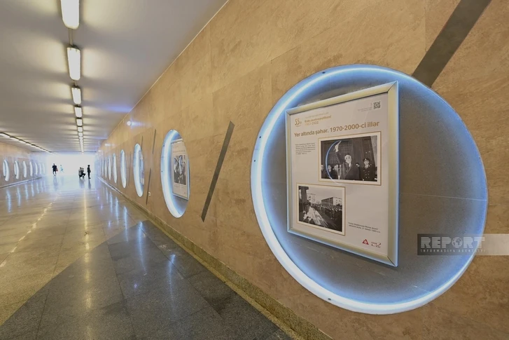 Состоялось открытие выставки, посвященной 55-летию Бакинского метрополитена - ФОТО