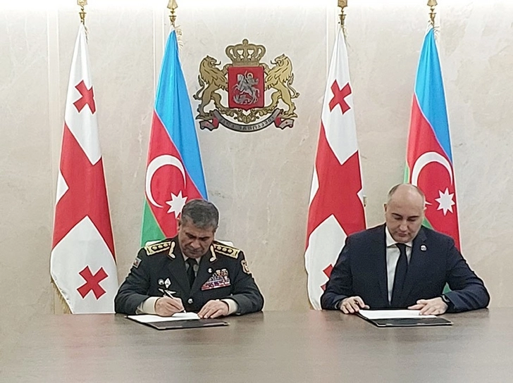 Между Азербайджаном и Грузией подписан план двустороннего военного сотрудничества - ФОТО