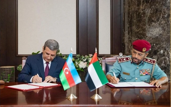 Между МВД Азербайджана и ОАЭ подписан Меморандум о взаимопонимании