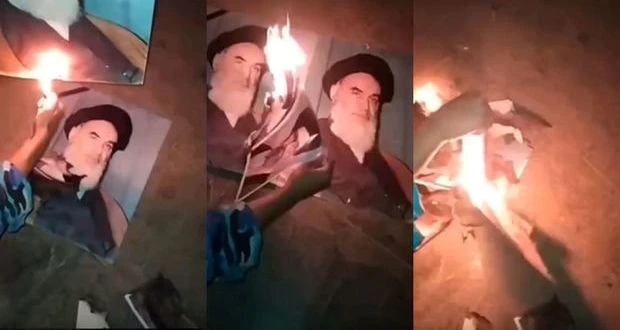 В Тебризе военные сожгли фотографии Хомейни и Хаменеи – ВИДЕО