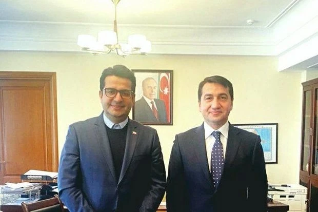 Хикмет Гаджиев встретился с послом Ирана в Азербайджане - ФОТО