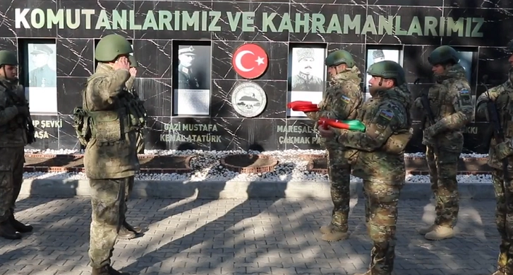 Азербайджанские и турецкие военнослужащие проводят совместные учения - ВИДЕО