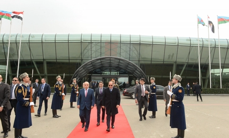 Завершен визит Президента Египта Абдулфаттаха ас-Сиси в Азербайджан - ФОТО
