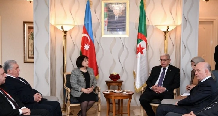 Сахиба Гафарова проинформировала алжирского коллегу о теракте в посольстве Азербайджана в Иране - ФОТО