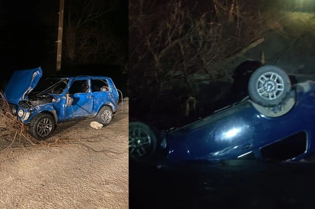 В Кельбаджаре автомобиль упал в реку: есть погибший и раненые - ФОТО