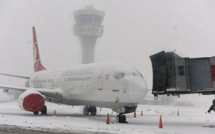 Turkish Airlines предупредила о возможных изменениях в графике полетов из-за снегопада
