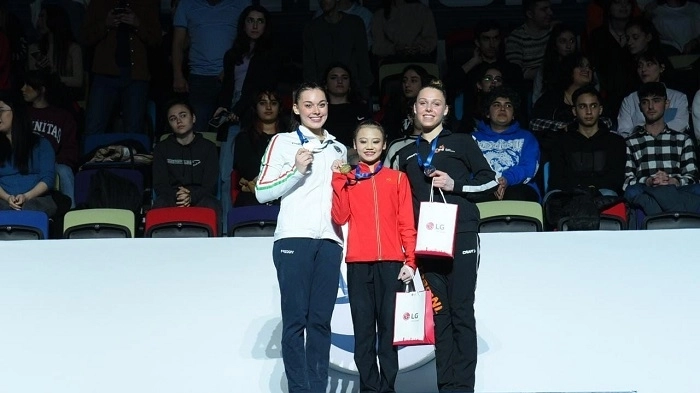 В Баку состоялась церемония награждения победителей Кубка мира FIG по спортивной гимнастике - ФОТО