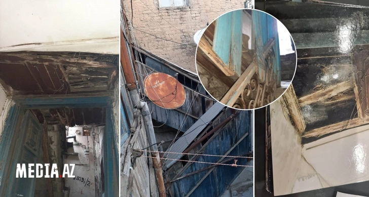 В XXI веке в центре Баку мы живем в разваливающемся доме без ванной комнаты. Жалоба в редакцию