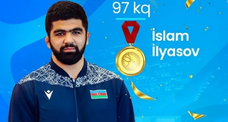 Ислам Ильясов завоевал золотую медаль на молодежном чемпионате Европы по борьбе - ФОТО