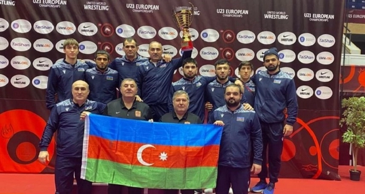 Молодежная сборная Азербайджана по вольной борьбе заняла первое место на ЕВРО-2023 - ФОТО
