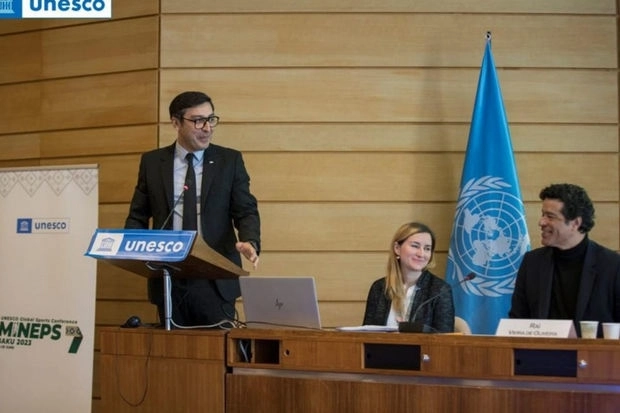 Фарид Гайыбов выступил на сессии Постоянных представительств стран-членов ЮНЕСКО - ФОТО