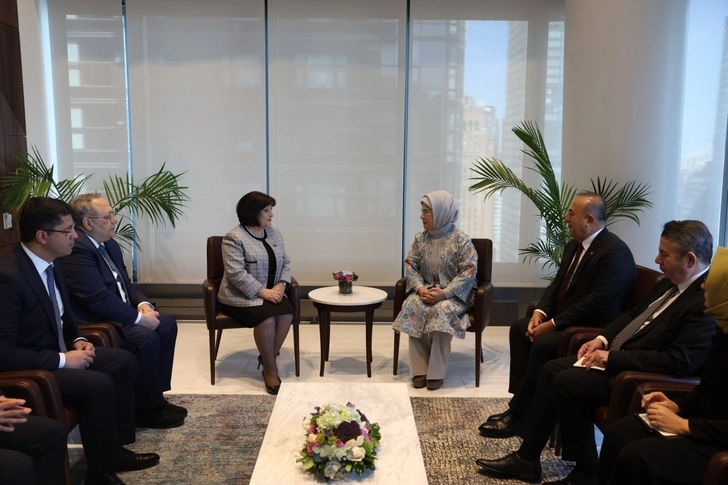 Эмине Эрдоган встретилась с председателем Милли Меджлиса Азербайджана - ФОТО