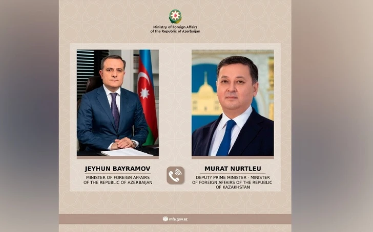 Джейхун Байрамов поздравил новоназначенного министра иностранных дел Казахстана