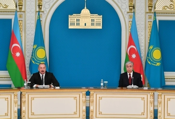 Ильхам Алиев: Азербайджан и Казахстан активно взаимодействуют в рамках международных организаций