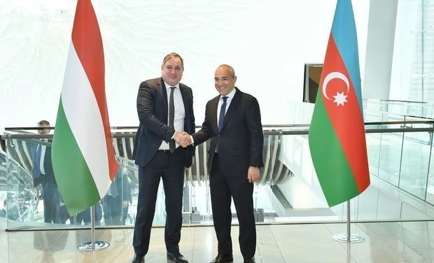 Микаил Джаббаров встретился с министром экономического развития Венгрии - ФОТО
