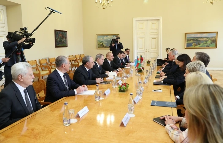 Состоялась встреча президентов Азербайджана и Литвы в расширенном составе - ОБНОВЛЕНО - ФОТО