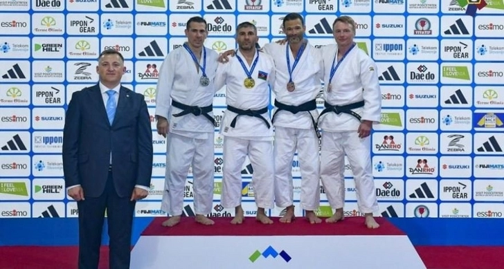 Азербайджанские ветераны-дзюдоисты завершили чемпионат Европы с 11 медалями - ФОТО