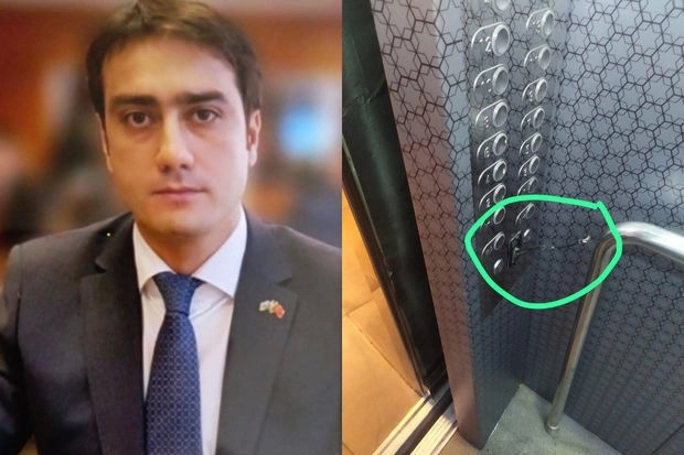 В Бинагадинском суде прокомментировали инцидент с судьей, сломавшим кнопки лифта - ОБНОВЛЕНО - ФОТО/ВИДЕО
