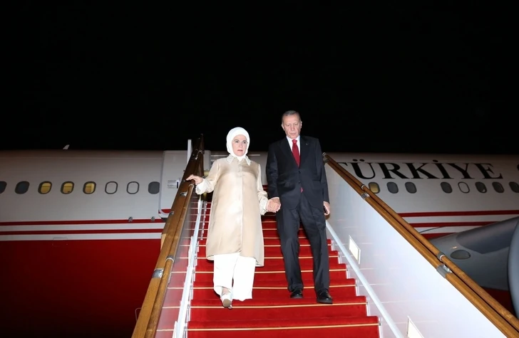 Реджеп Тайип Эрдоган прибыл в Азербайджан с государственным визитом - ФОТО
